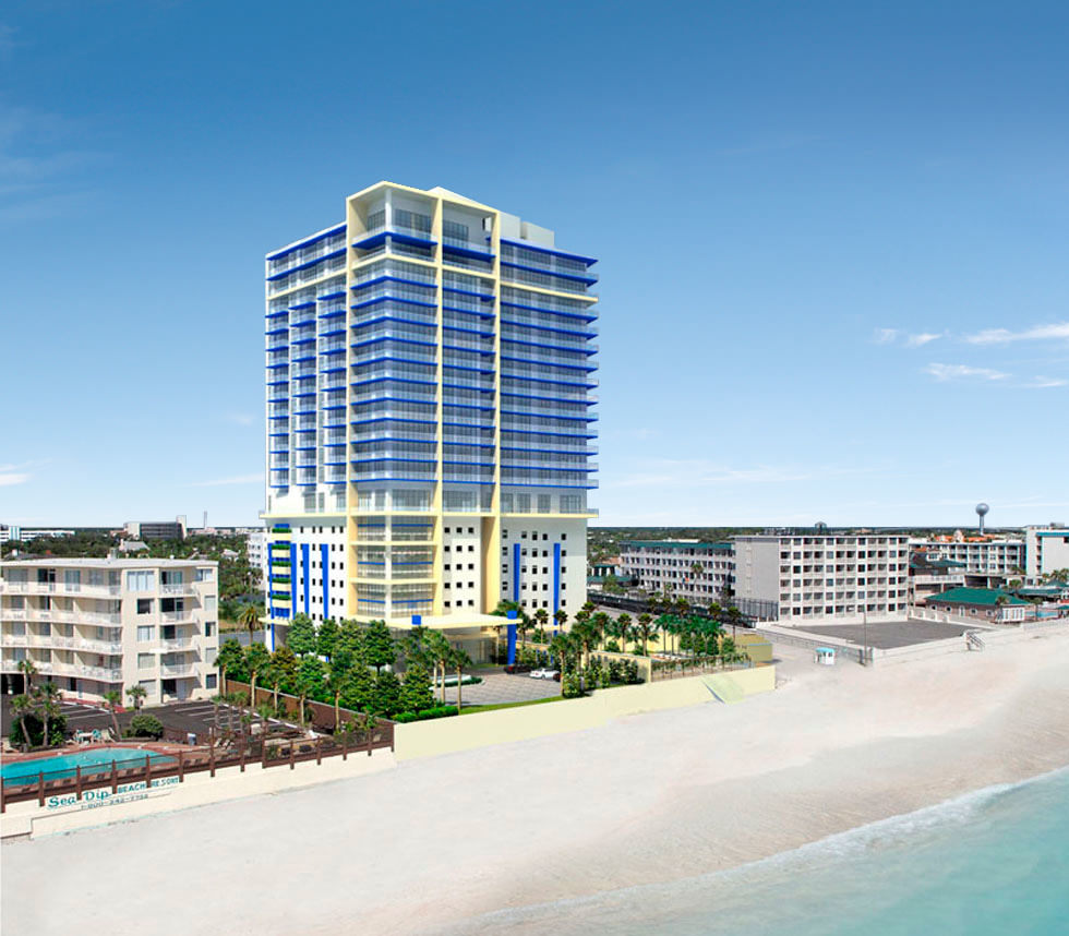 The Edge oceanfront condominium hotel in Daytona Beach, Florida.