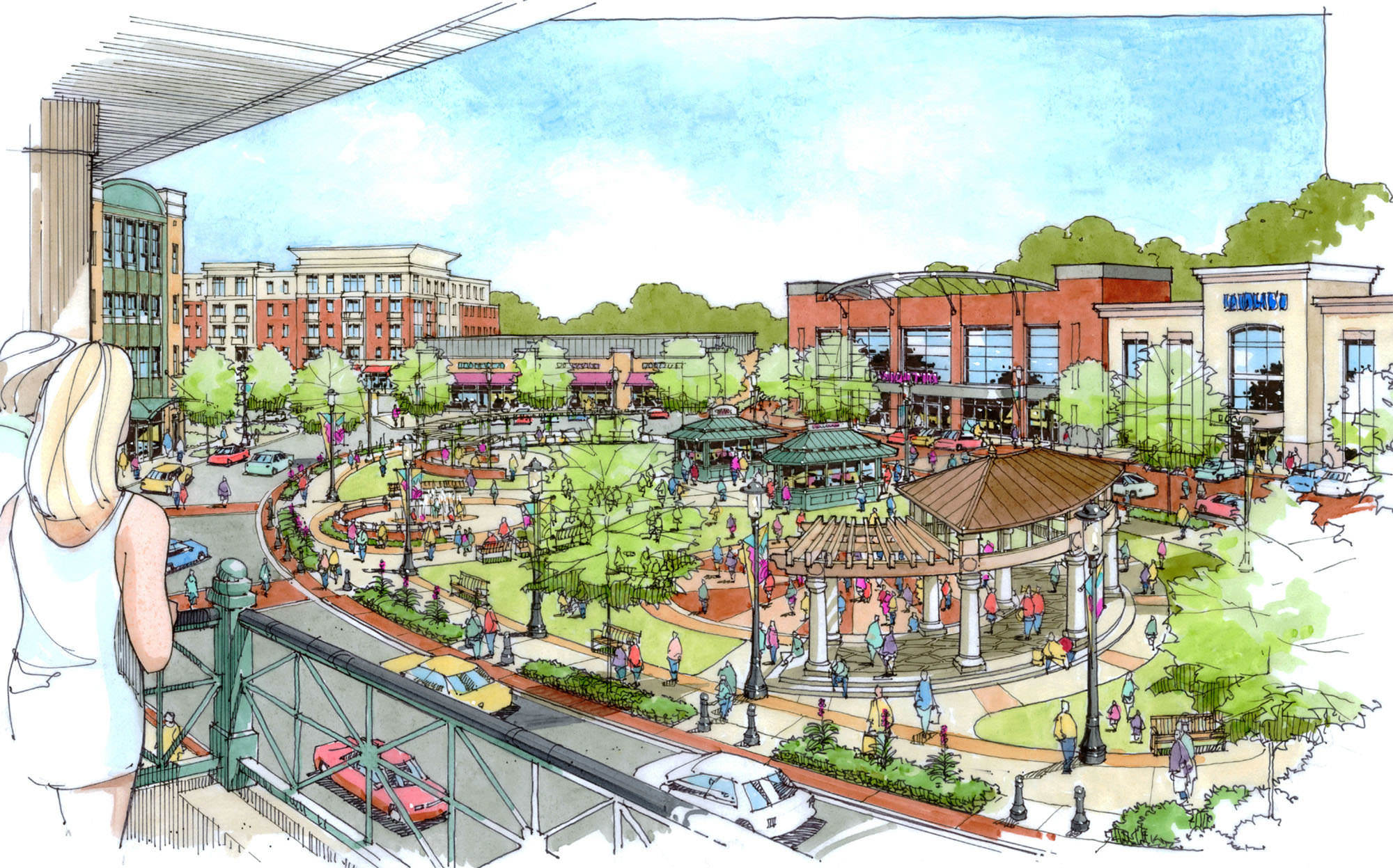 Saddle Creek mixed-use development in Memphis, Tennessee